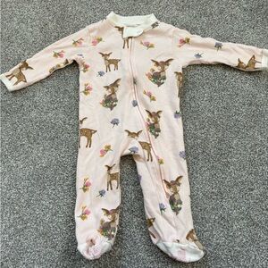 Burt’s Bees Pink Deer Print Sleeper